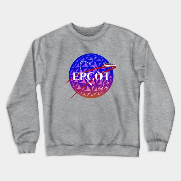 Epcot space station Crewneck Sweatshirt by MariDesigns